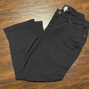 Duluth Trading Co. Women's 18W Flexpedition Bootcut Pants Black Hiking Cargo
